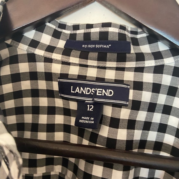 Lands’ End Popover Blouse - Picture 2 of 3